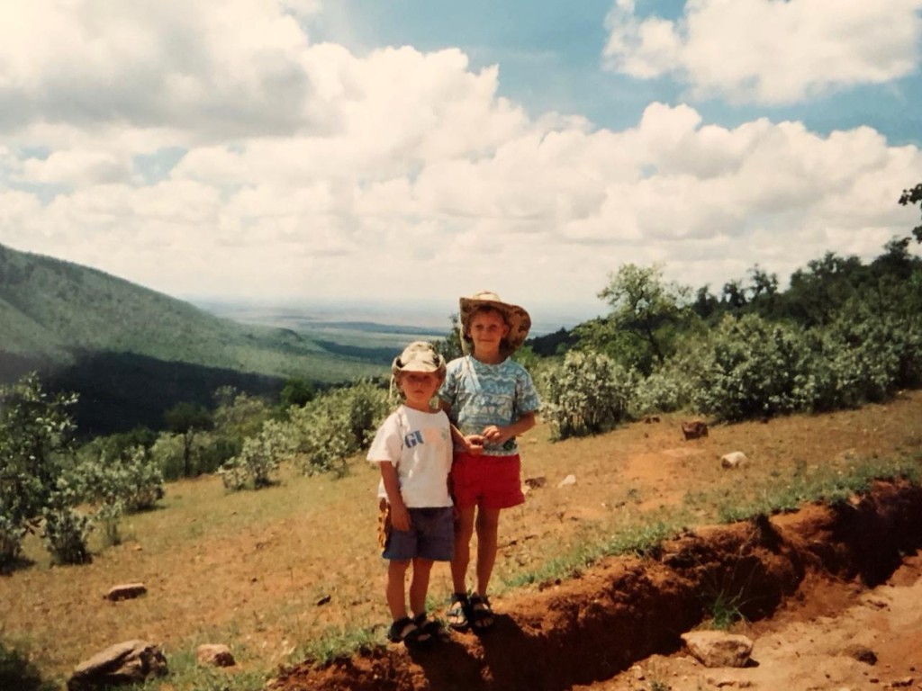 Jesse and Trevor as children in East Africa