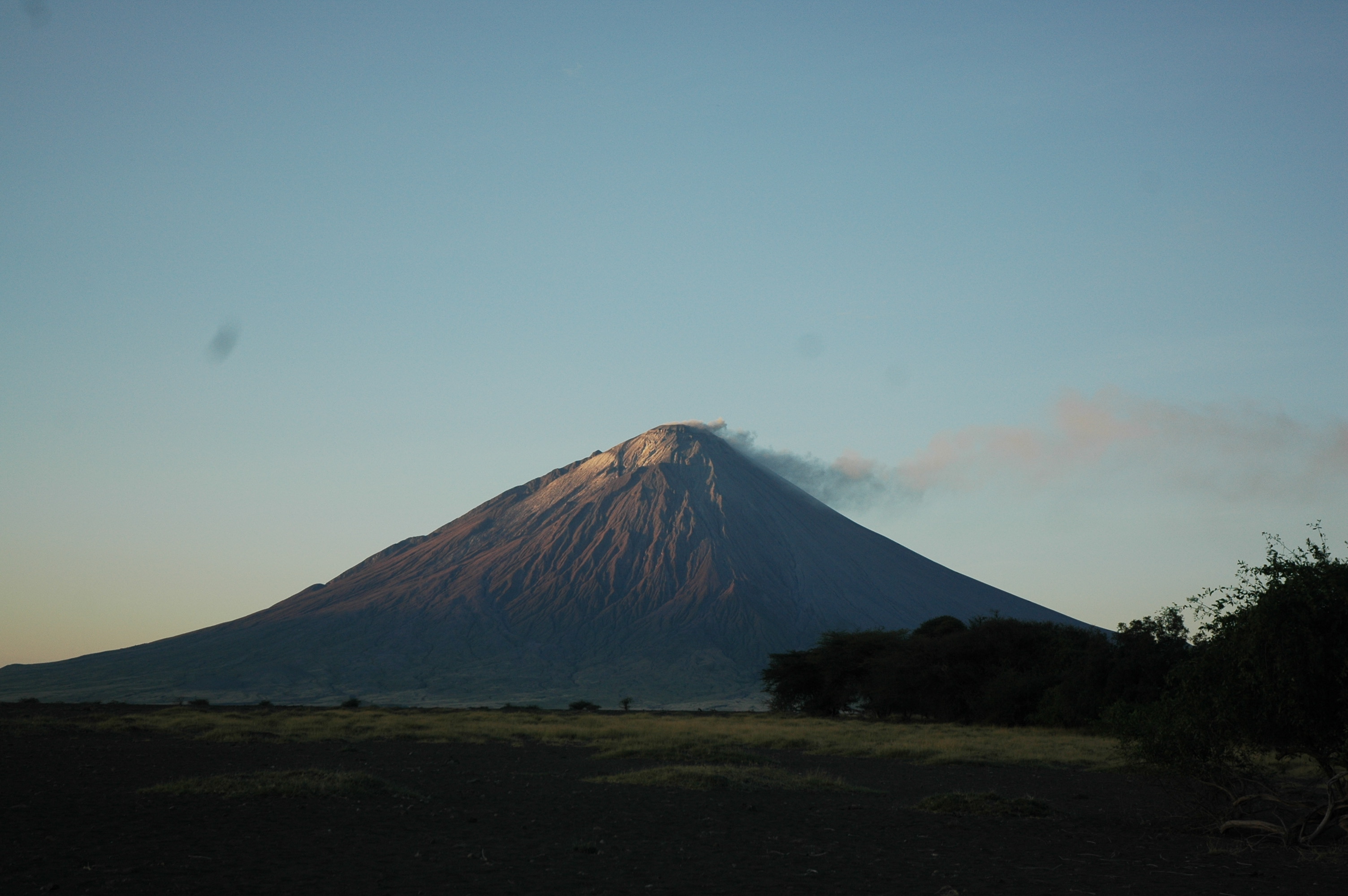Ol Doinyo Lengai at dusk in Tanzania