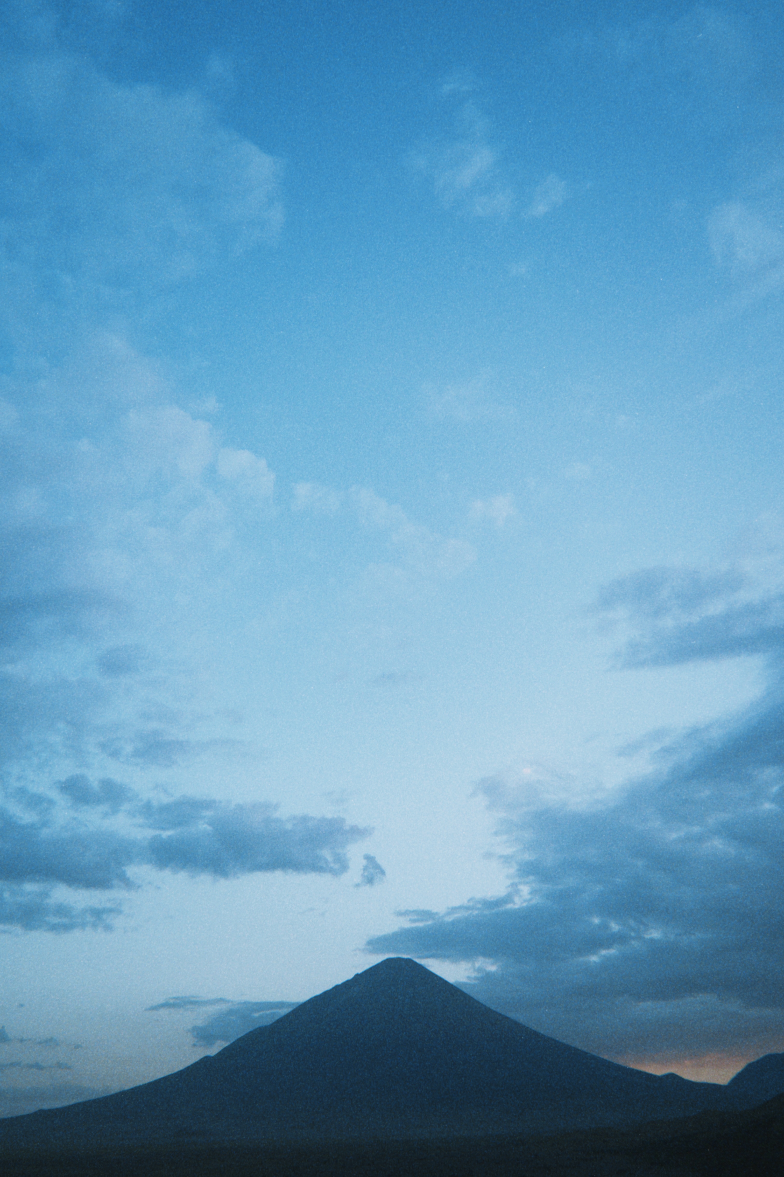 Ol Doinyo Lengai at dusk in Tanzania