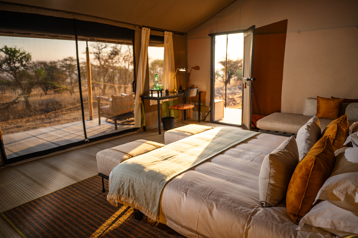 Awali Serengeti Camp tent interior